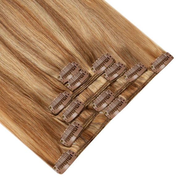 Włosy naturalne doczepiane Clip In 40cm 120 gram - kolor #20/14 Baleyage