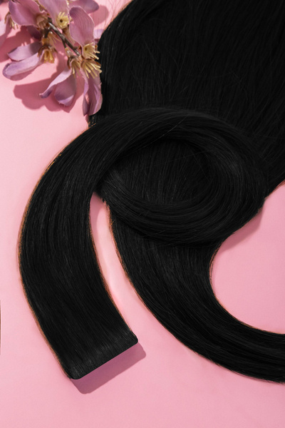 Włosy naturalne doczepiane Seria MAGIC Invisible Tape On 60cm - Kolor #1