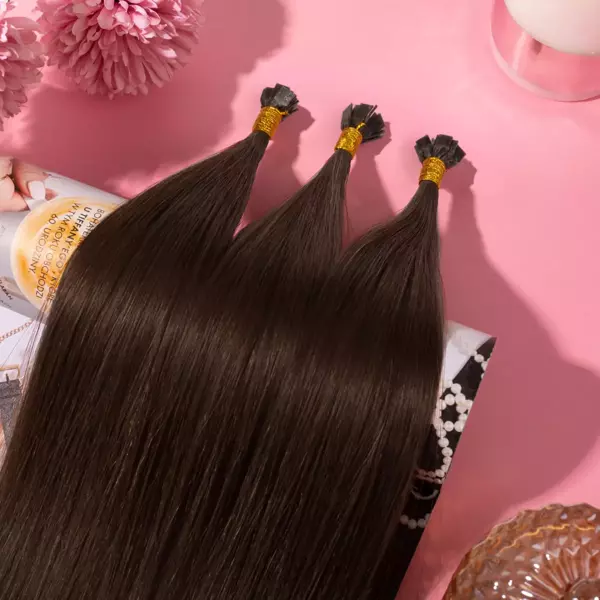Włosy naturalne doczepiane Seria MAGIC Mini Bondes Flat 50cm 0,8g 20szt - Kolor #4