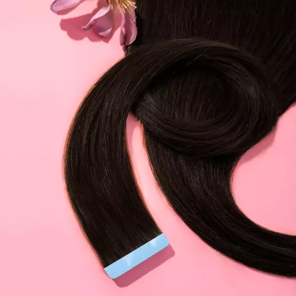 Włosy naturalne doczepiane Seria MAGIC Tape On Kanapki 50cm - Kolor #1B