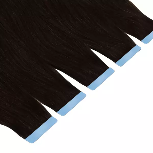 Włosy naturalne doczepiane Seria MAGIC Tape On Kanapki 60cm - Kolor #1B