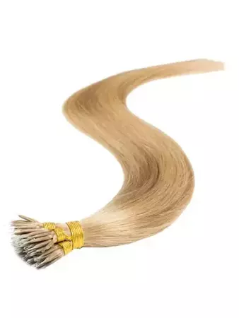 Włosy naturalne doczepiane na nano ringi 40cm 0,6g 20 sztuk  - kolor #16