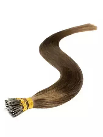Włosy naturalne doczepiane na nano ringi 40cm 0,6g 20 sztuk  - kolor #4