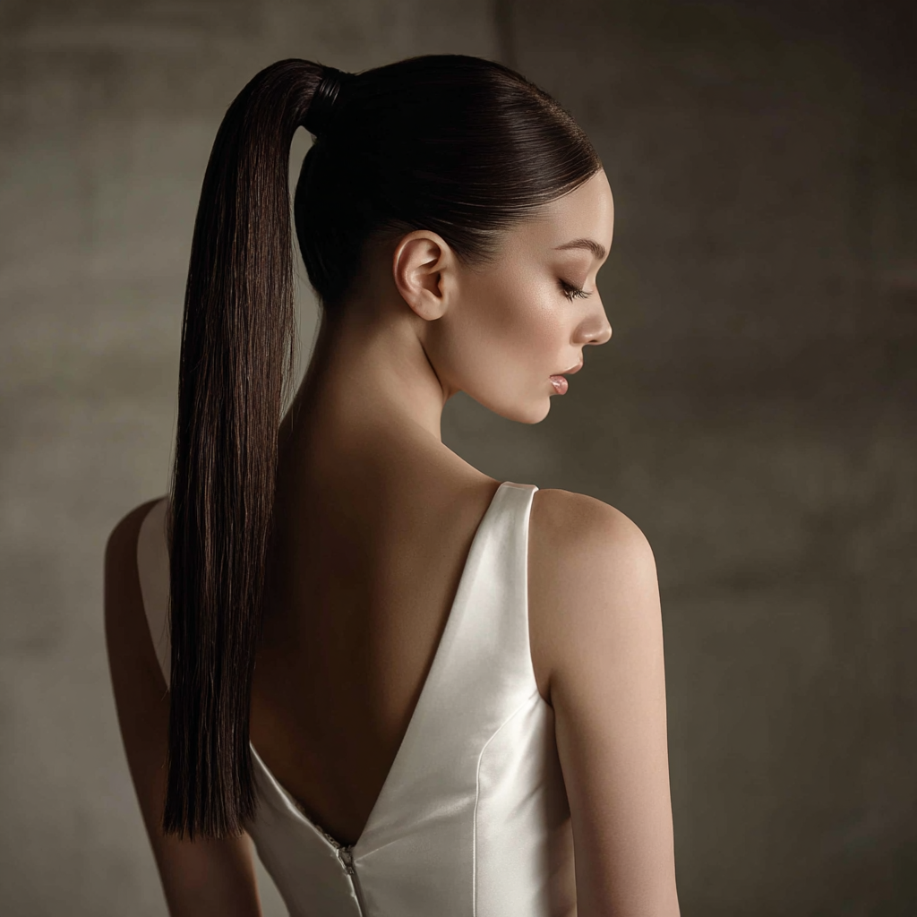  gladki-sleek-ponytail-minimalistyczne-upiecie-dla-nowoczesnej-panny-mlodej