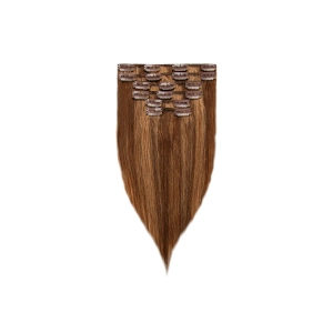 Włosy naturalne doczepiane Clip In 40cm 120 gram - kolor #4/12 Baleyage