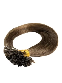 Włosy naturalne doczepiane na keratynę 40cm 0,6g 20 sztuk  - kolor #4