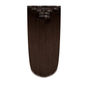 Włosy naturalne doczepiane Seria MAGIC Bezszwowe Ukryte Clip In 40cm 90 gram - Kolor #4 Średni Brąz