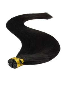 Włosy naturalne doczepiane na ringi 50cm 0,8g - kolor #1B