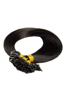 Włosy naturalne doczepiane na keratynę 40cm 0,6g 20 sztuk  - kolor #1B