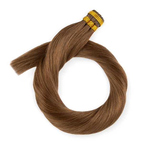 Włosy naturalne doczepiane na ringi 50cm 0,5g - kolor #8