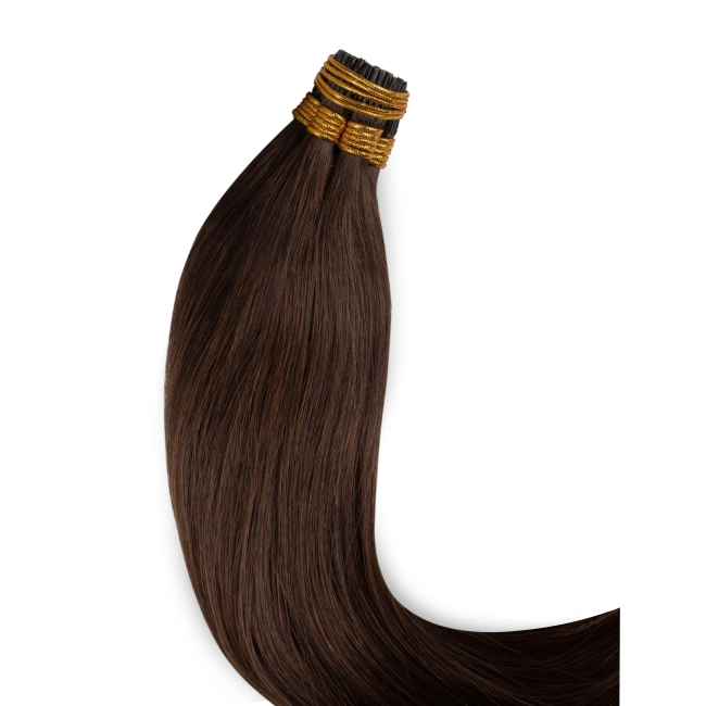 Włosy naturalne doczepiane na ringi 60cm 0,8g - kolor #2