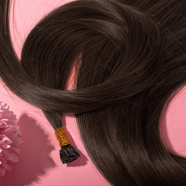 Włosy naturalne doczepiane Seria MAGIC Mini Bondes Flat 40cm 0,6g 20szt - Kolor #2