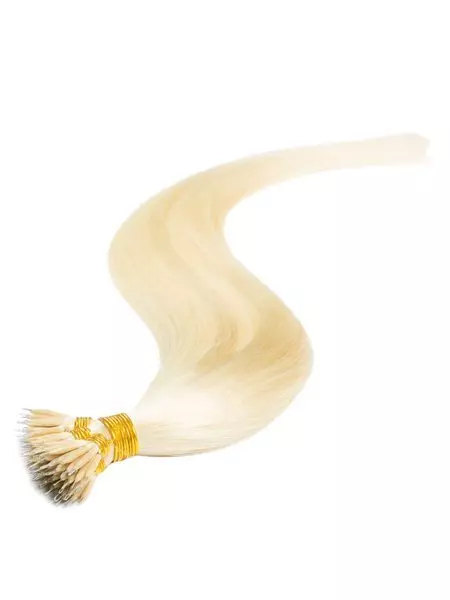 Włosy naturalne doczepiane na nano ringi 40cm 0,6g 20 sztuk  - kolor #613