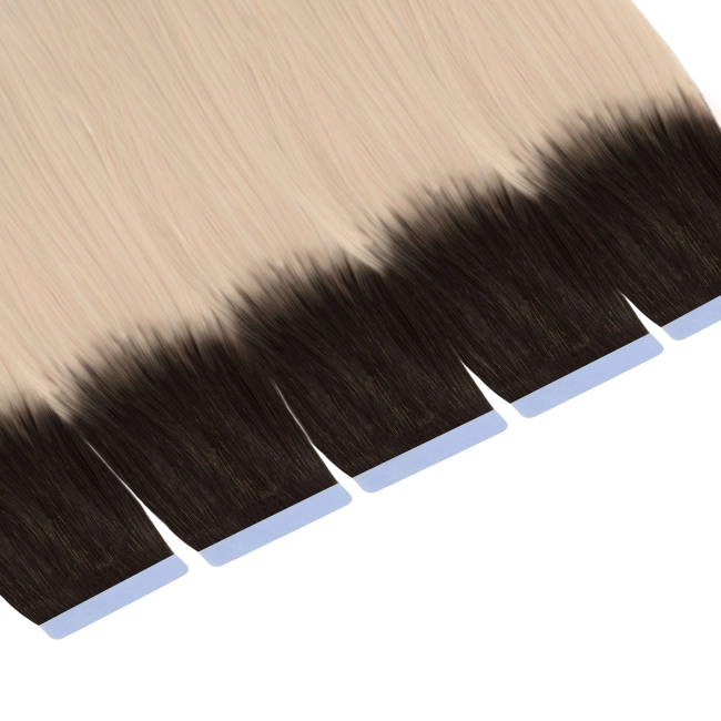 Włosy naturalne doczepiane Seria MAGIC Tape On Kanapki 50cm - Kolor Ombre #2/#18A