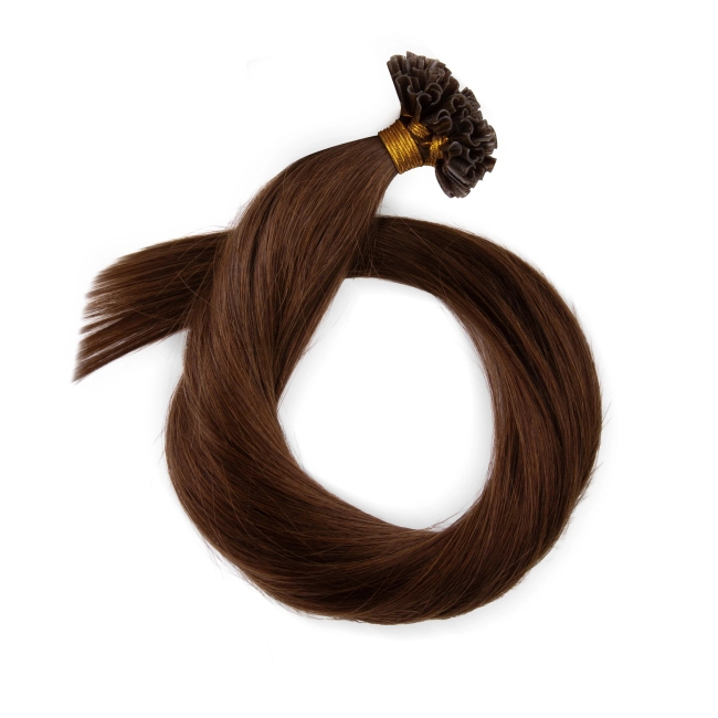 Włosy naturalne doczepiane na keratynę 50cm 0,8g 20 sztuk - kolor #4