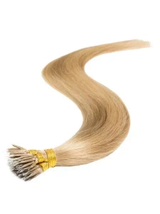 Włosy naturalne doczepiane na nano ringi 40cm 0,6g 20 sztuk  - kolor #16