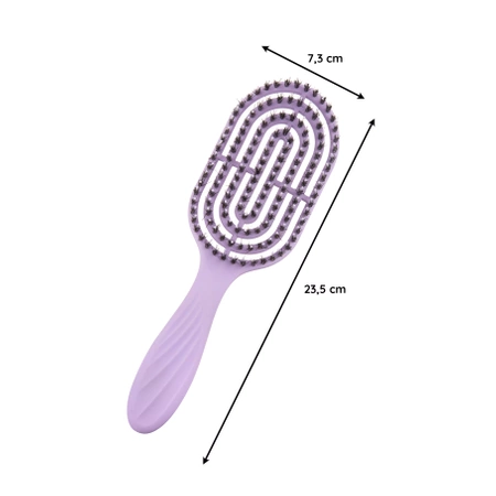 Szczotka BestHair pastelowa fioletowa + etui