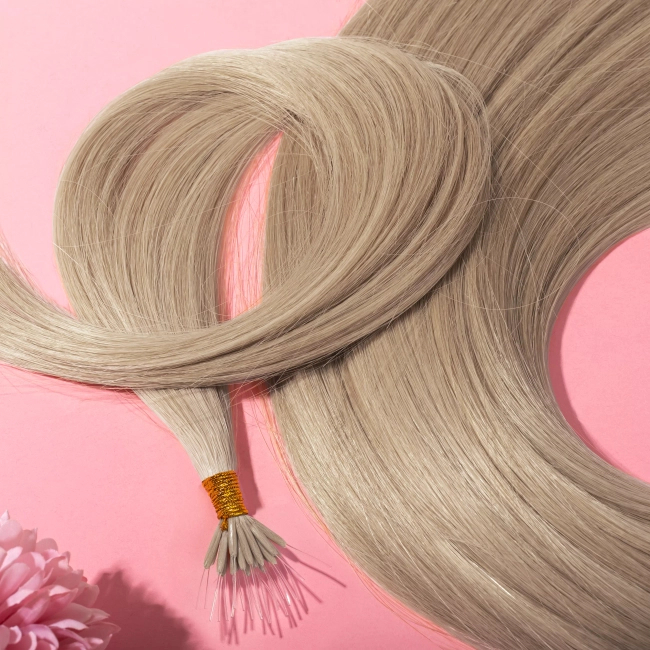 Włosy naturalne doczepiane Seria MAGIC Nanoringi Light 50cm 0,8g 20szt - Kolor #16