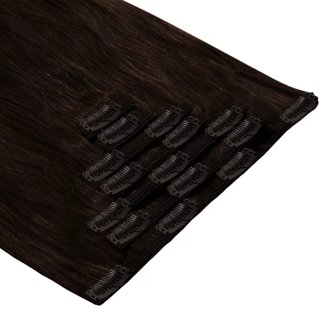 Włosy naturalne doczepiane Clip In 50cm 140 gram - kolor #1B