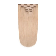 Włosy naturalne doczepiane Seria MAGIC Bezszwowe Ukryte Clip In 40cm 90 gram - Kolor #18A Perłowy Blond