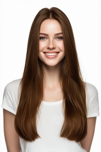 Włosy naturalne doczepiane na ringi 40cm 0,6g - kolor #6