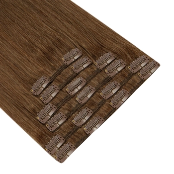 Włosy naturalne doczepiane Clip In 40cm 70 gram - kolor #8
