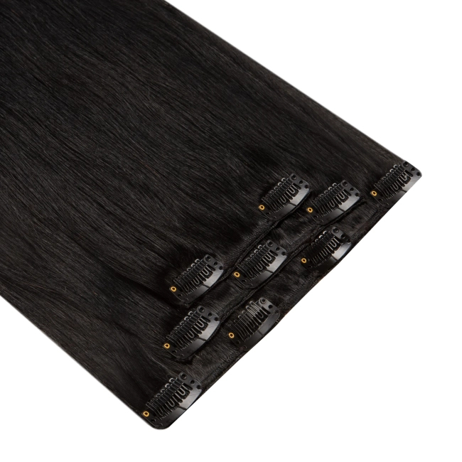 Włosy naturalne doczepiane Clip In 50cm 60 gram - kolor #1