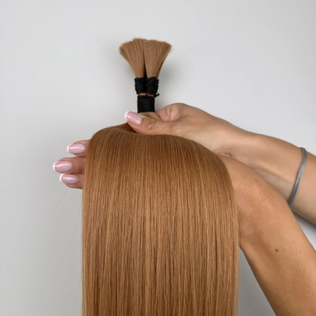 Włosy naturalne doczepiane Seria MAGIC Surowa kitka 60cm 25g - Kolor #10 Jasny Brąz