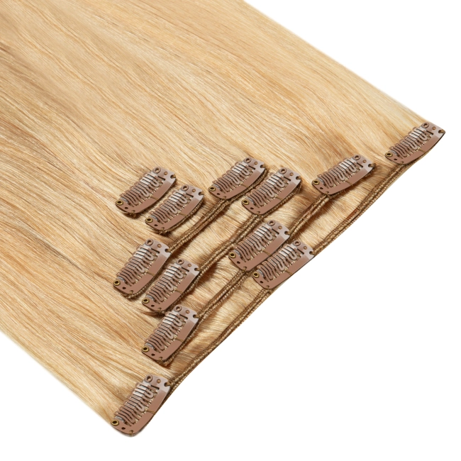 Włosy naturalne doczepiane Clip In 50cm 70 gram - kolor #18/22 Baleyage