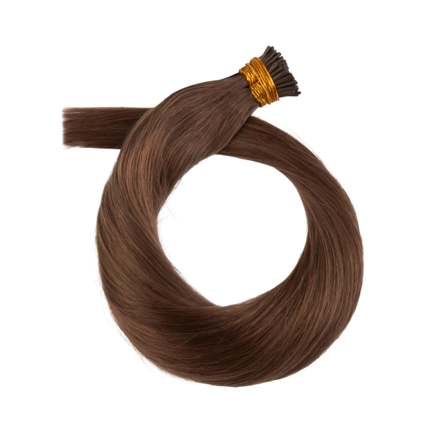 Włosy naturalne doczepiane na ringi 50cm 0,5g - kolor #6