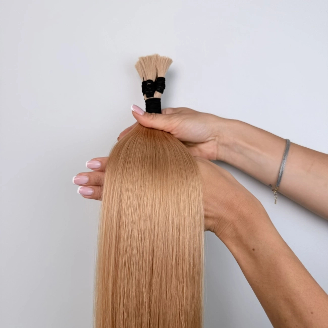 Włosy naturalne doczepiane Seria MAGIC Surowa kitka 50cm 25g - Kolor #16 Ciemny Blond
