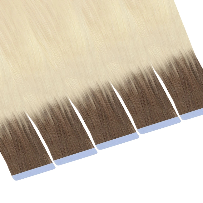 Włosy naturalne doczepiane Seria MAGIC Tape On Kanapki 40cm - Kolor Ombre #7A/#613