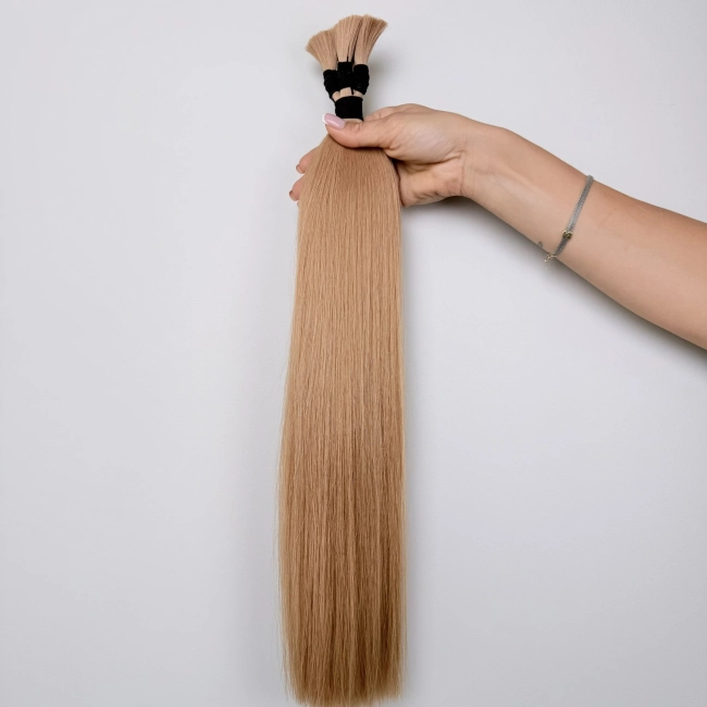 Włosy naturalne doczepiane Seria MAGIC Surowa kitka 40cm 25g - Kolor #18 Beżowy Blond