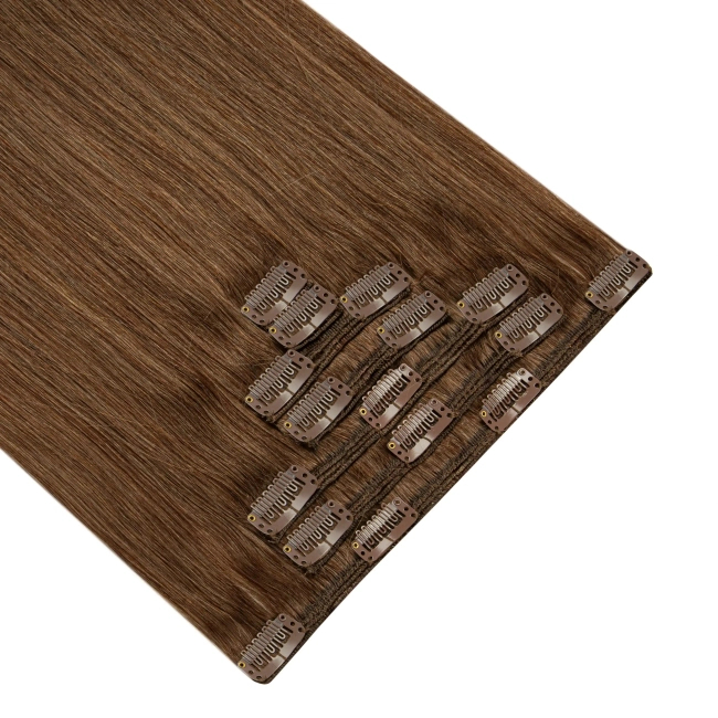 Włosy naturalne doczepiane Clip In 50cm 100 gram - kolor #8