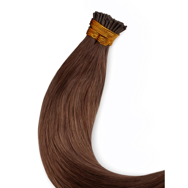 Włosy naturalne doczepiane na ringi 40cm 0,6g - kolor #6