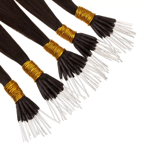 Włosy naturalne doczepiane Seria MAGIC Nanoringi Light 50cm 0,8g 20szt - Kolor #2