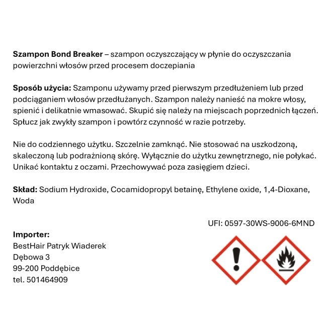 Szampon oczyszczający Walker Tape Bond Breaker 300ml