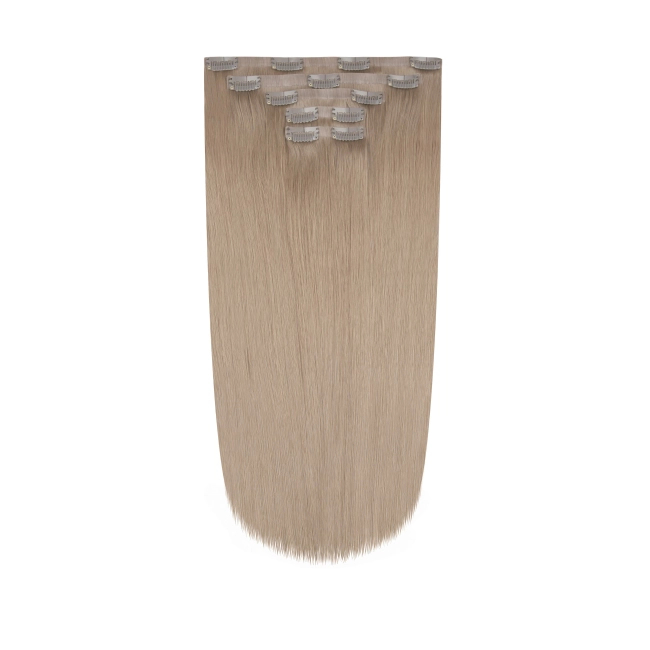 Włosy naturalne doczepiane Seria MAGIC Bezszwowe Ukryte Clip In 40cm 90 gram - Kolor #18 Beżowy Blond