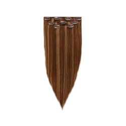 Włosy naturalne doczepiane Clip In 50cm 60 gram - kolor #4/12 Baleyage