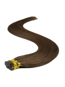 Włosy naturalne doczepiane na ringi 50cm 0,8g - kolor #4