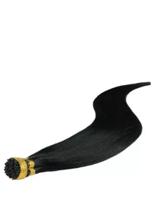 Włosy naturalne doczepiane na ringi 50cm 0,5g - kolor #1