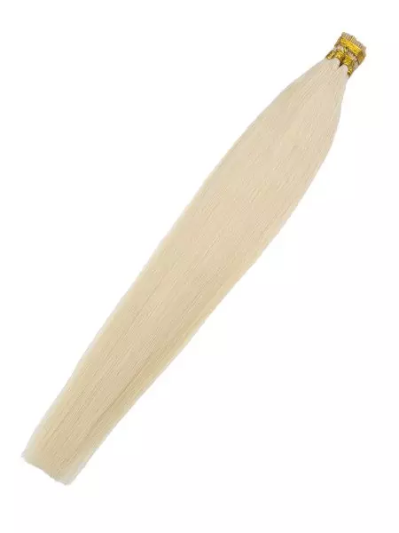 Włosy naturalne doczepiane na ringi 50cm 0,8g - kolor #60