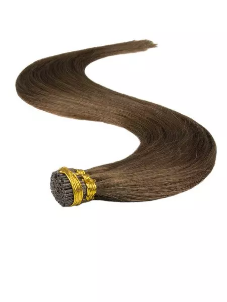 Włosy naturalne doczepiane na ringi 40cm 0,6g - kolor #6