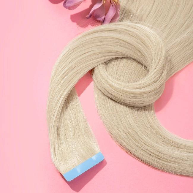 Włosy naturalne doczepiane Seria MAGIC Tape On Kanapki 30cm - Kolor #1001