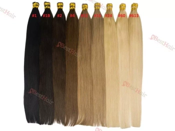 Włosy naturalne doczepiane na ringi 60cm 0,8g - kolor #16