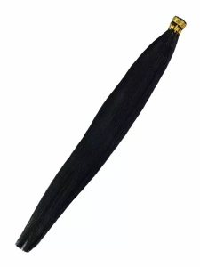 Włosy naturalne doczepiane na ringi 50cm 0,5g - kolor #1