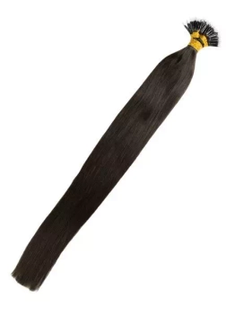Włosy naturalne doczepiane na nano ringi 40cm 0,6g 20 sztuk  - kolor #1B