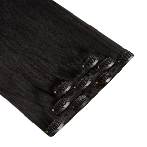 Włosy naturalne doczepiane Clip In 60cm 70 gram - kolor #1