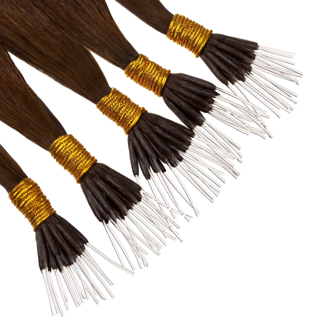 Włosy naturalne doczepiane Seria MAGIC Nanoringi Light 50cm 0,8g 20szt - Kolor #6