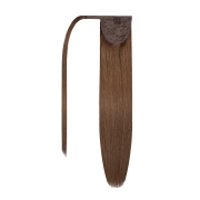 Włosy naturalne doczepiane Seria MAGIC Kucyk Kitka 50cm 100 gram - Kolor #7 Naturalny Brąz